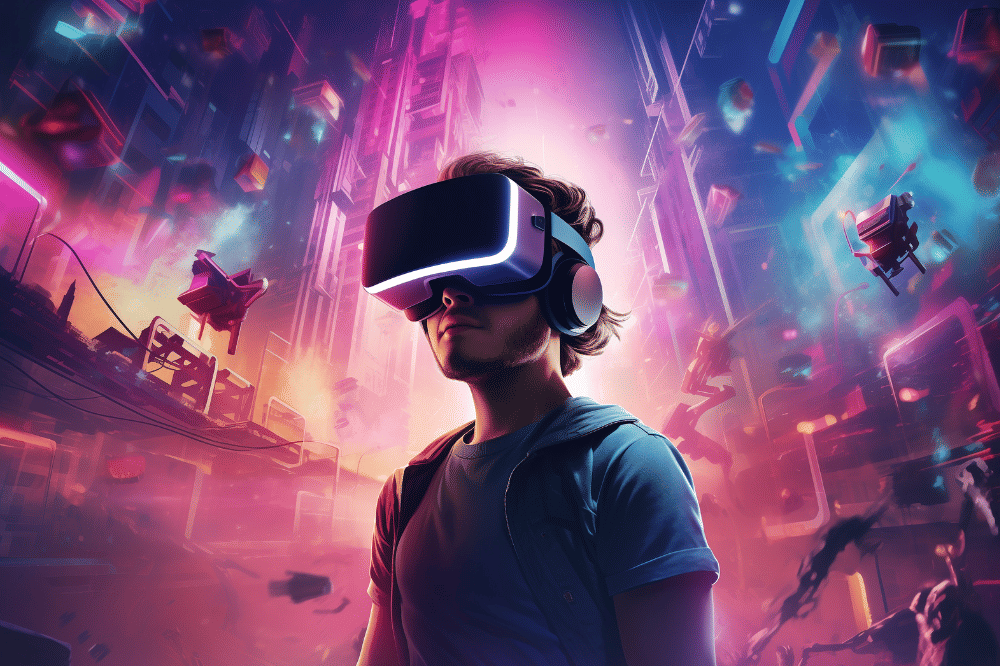 Ilustrasi bermain game online