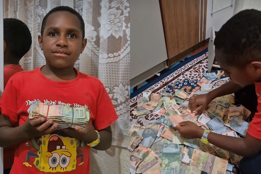 Anak Papua Bongkar Celengan untuk Donasi Korban Banjir Sumatra