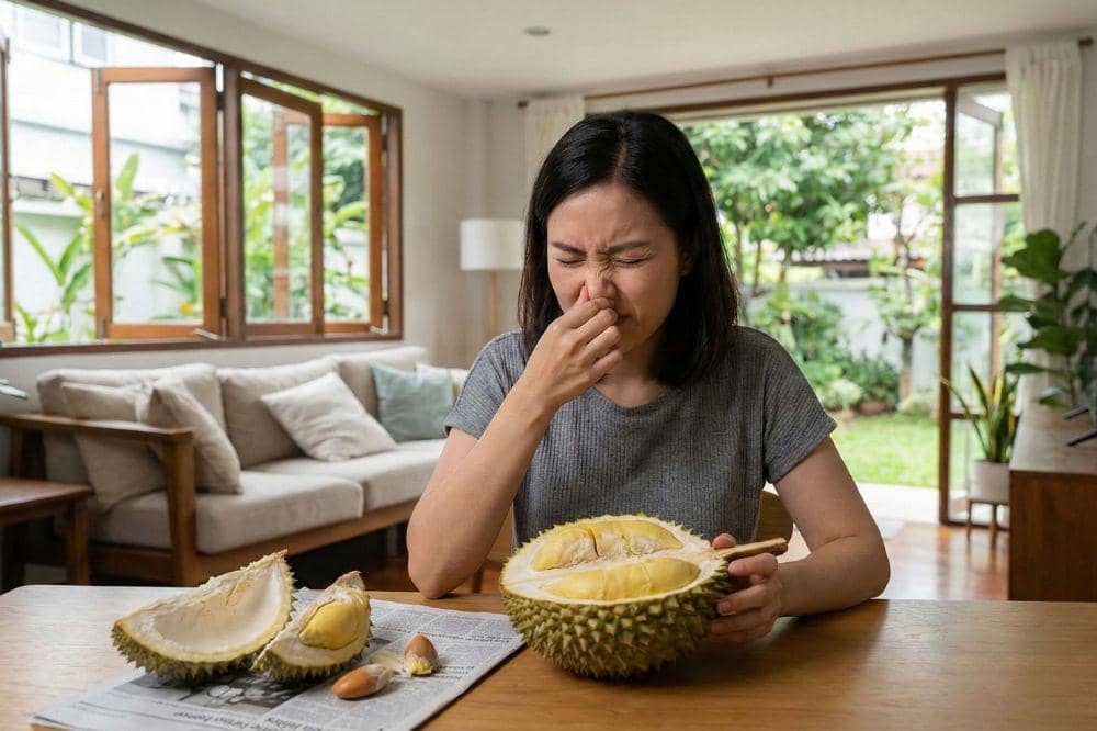 7 Cara Menghilangkan Bau Durian di Ruangan COVER