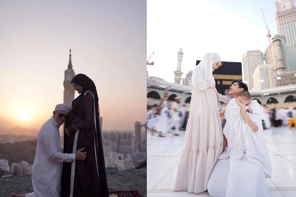 5 Foto Maternity Artis saat Umrah di Tanah Suci, Pemandangan Ka'bah