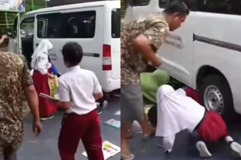 mobil mbg tabrak siswa sd