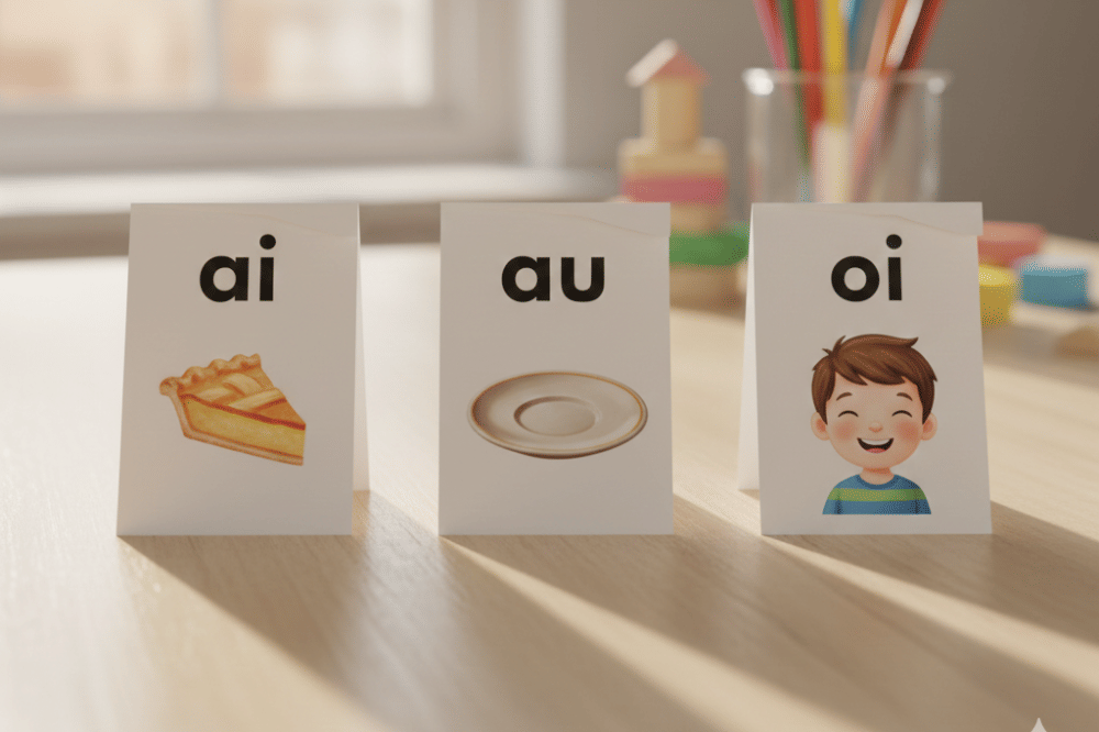 Latih suku kata dengan vokal ganda