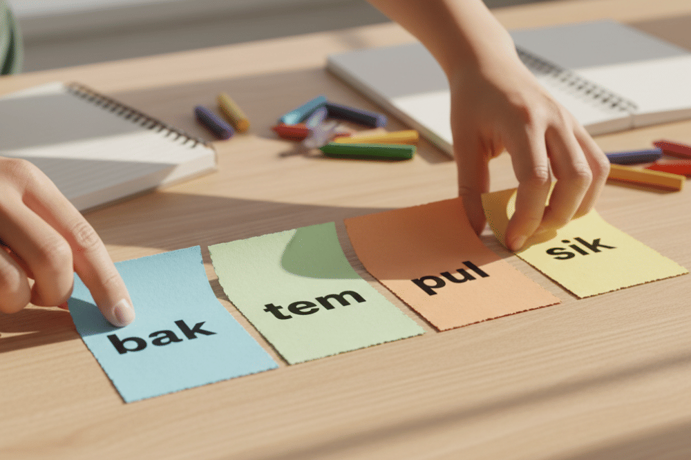 Perkenalkan suku kata berakhiran konsonan