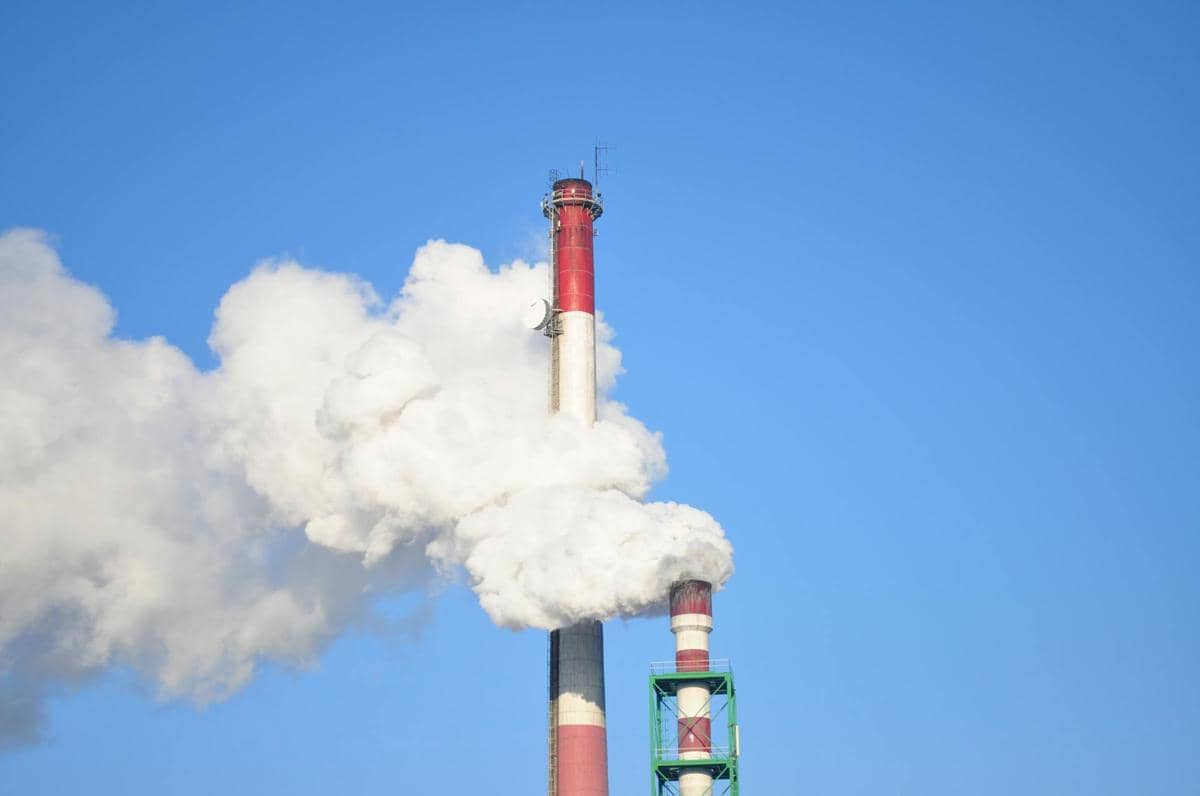 ilustrasi polusi udara gas carbon