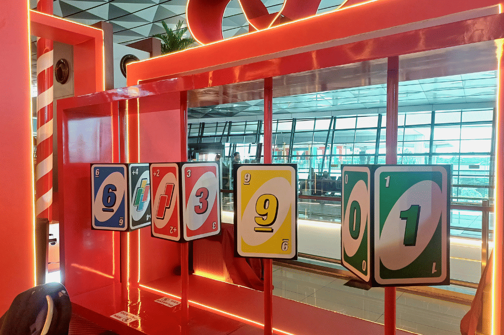 Area bermain anak di Terminal 3 Bandara Soekano-Hatta dengan Uno