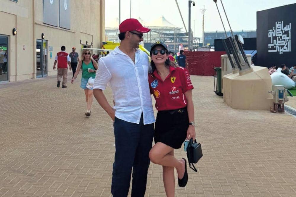 Gaya Kompak Pevita Pearce dan Suami saat Nonton F1 di Abu Dhabi