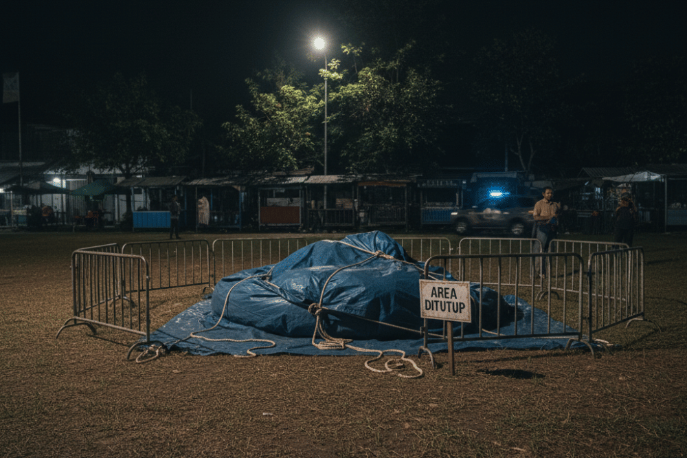 Kronologi anak 4 tahun terjebak di istana balon di Jambi