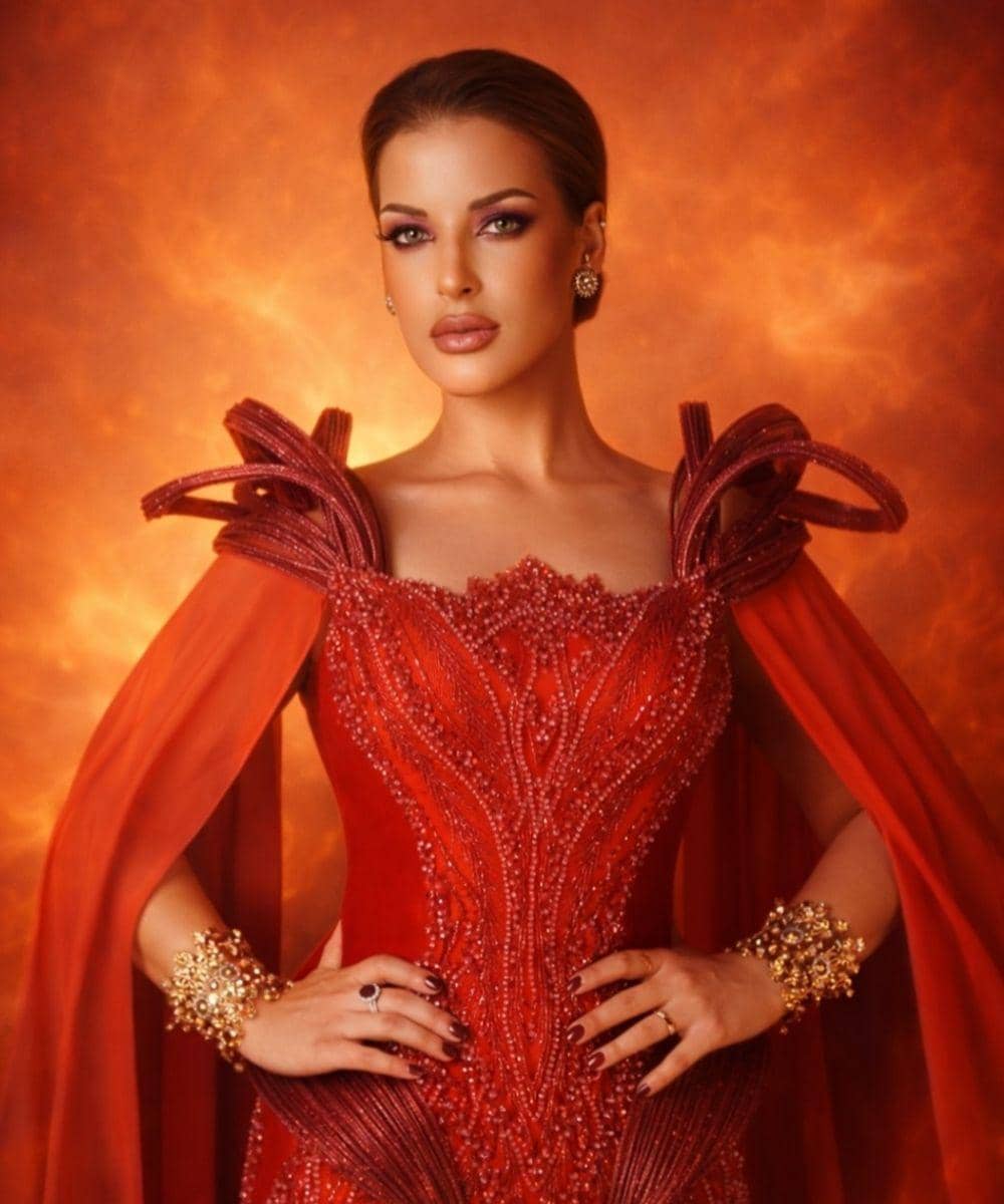 Pesona Tasya Farasya dalam Gaun Merah di Premier Avatar, Bikin Pangling