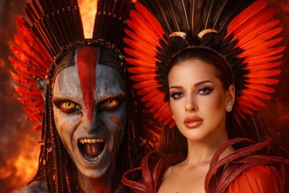 Pesona Tasya Farasya dalam Gaun Merah di Premier Avatar