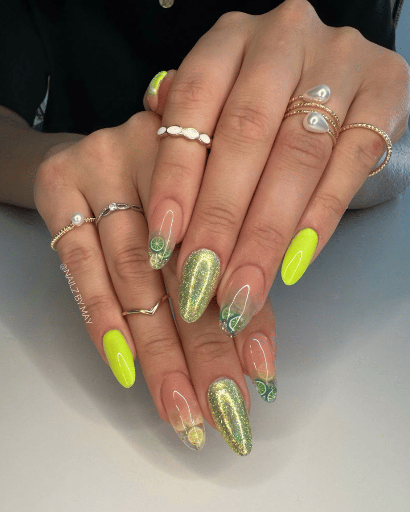 nail art mojito