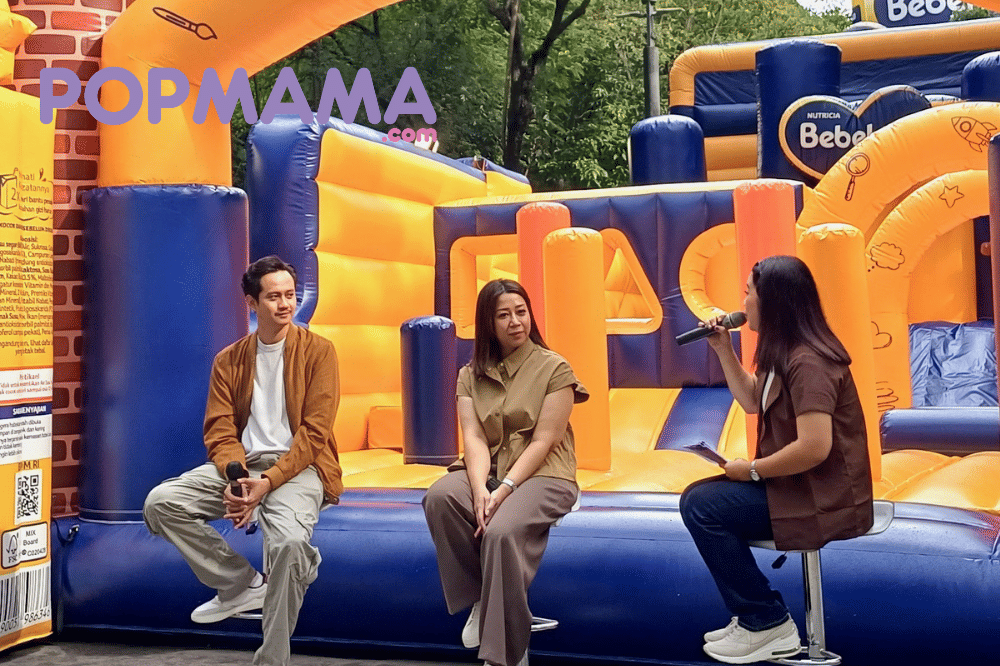 Sesi Talkshow peresmian arena bermain inflatable bebelac