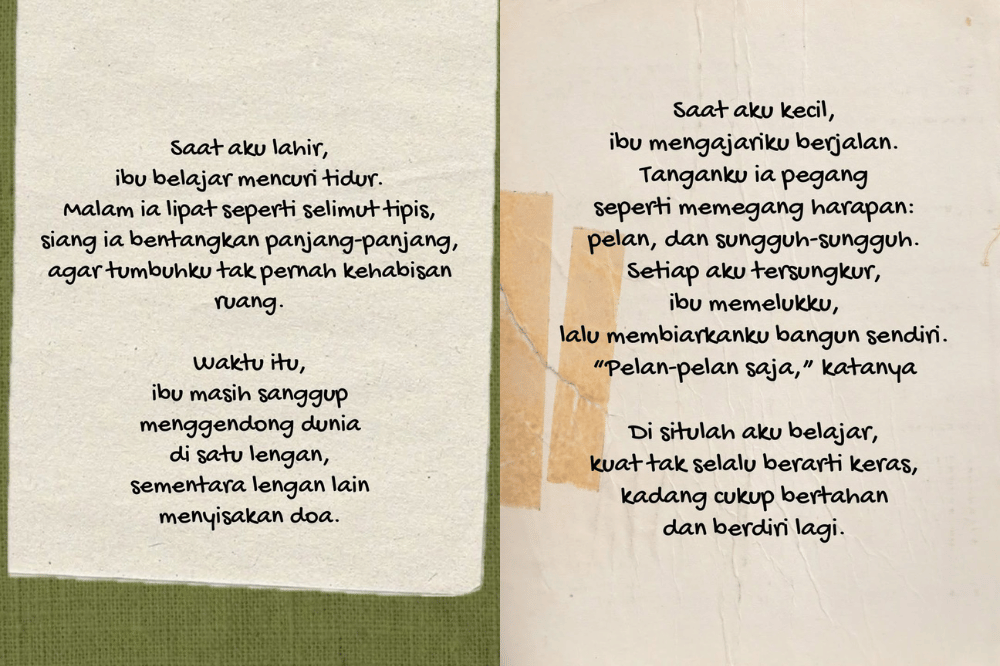 Tulisan Andien untuk Mama 1 