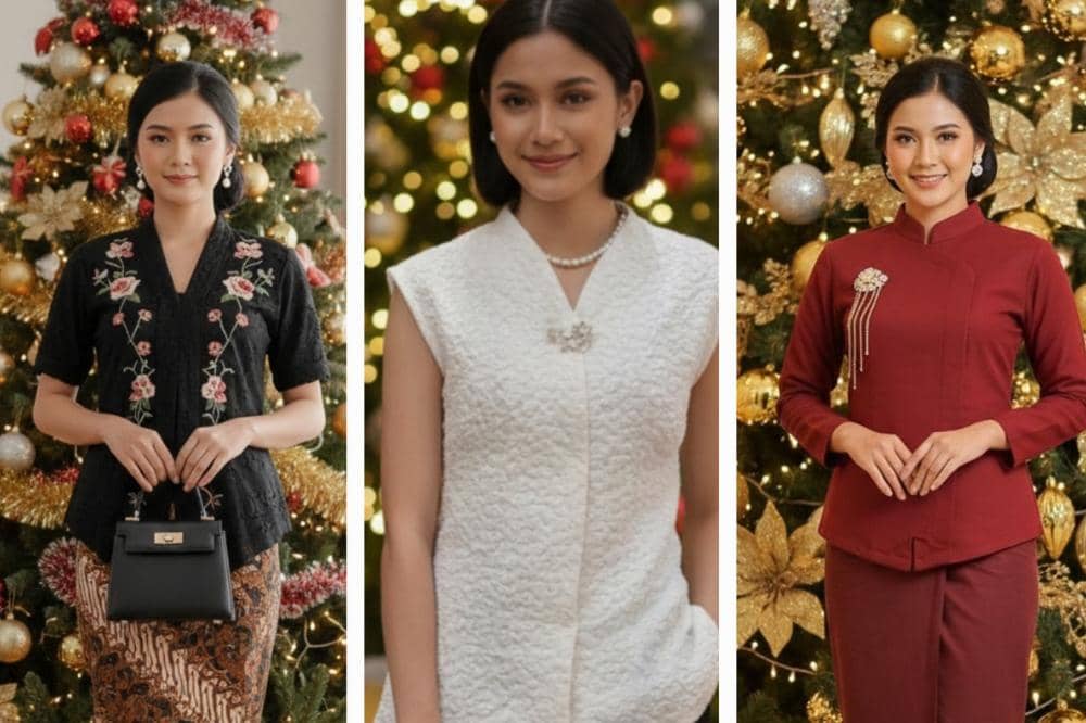 7 Pilihan Kebaya Cantik ke Gereja Saat Natal, Anggun & Elegan
