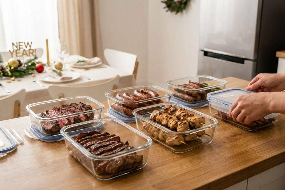 7 Cara Menyimpan Daging BBQ Sisa Tahun Baru COVER