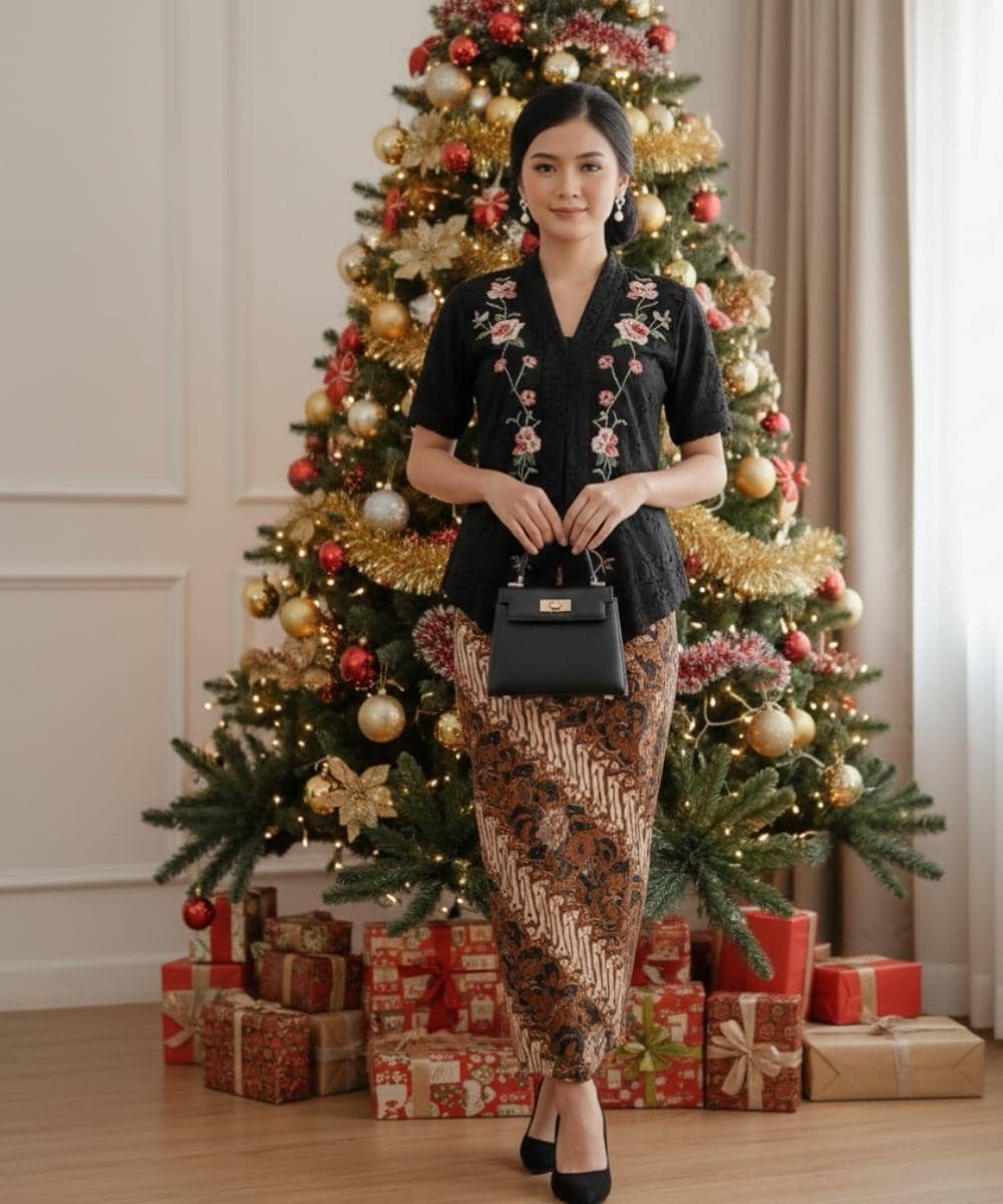 7 Pilihan Kebaya Cantik ke Gereja Saat Natal, Anggun & Elegan