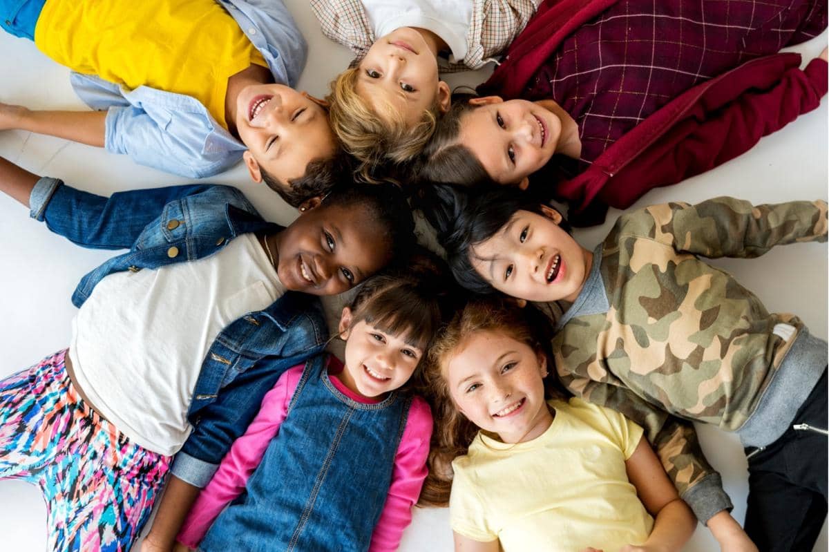group of primary schoolers