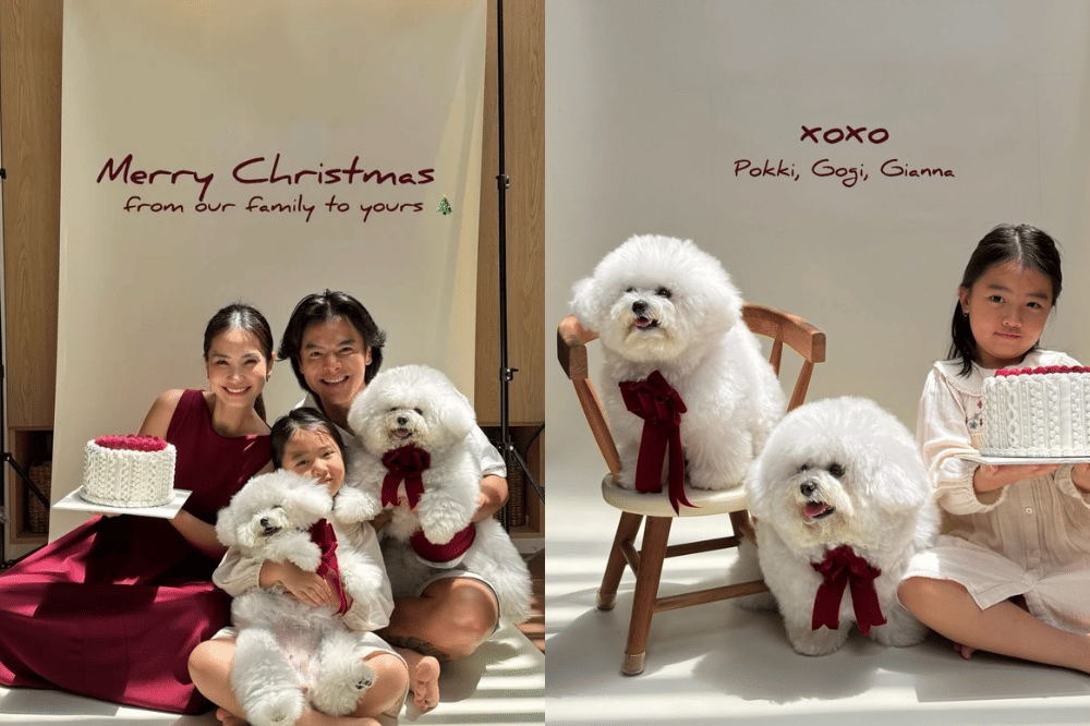 Dion Wiyoko bersama istri dan gianna, anak perempuan