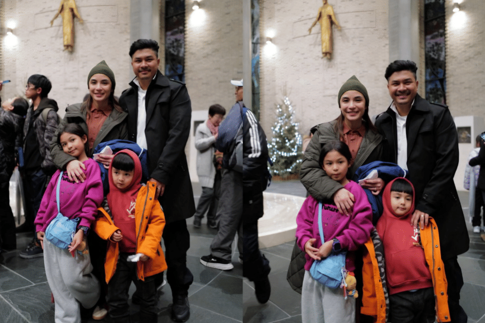Glenn Alinskie dan Chelsea Olivia rayakan Natal bersama Dante dan Nastusha