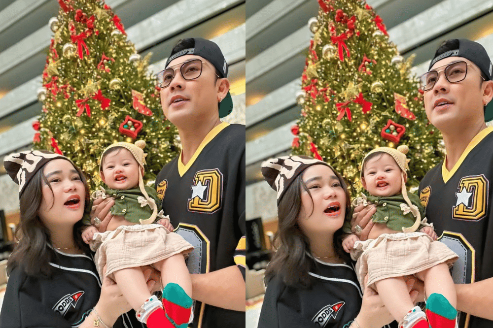Denny Sumargo rayakan Natal sederhana bersama Olivia dan Gabriella