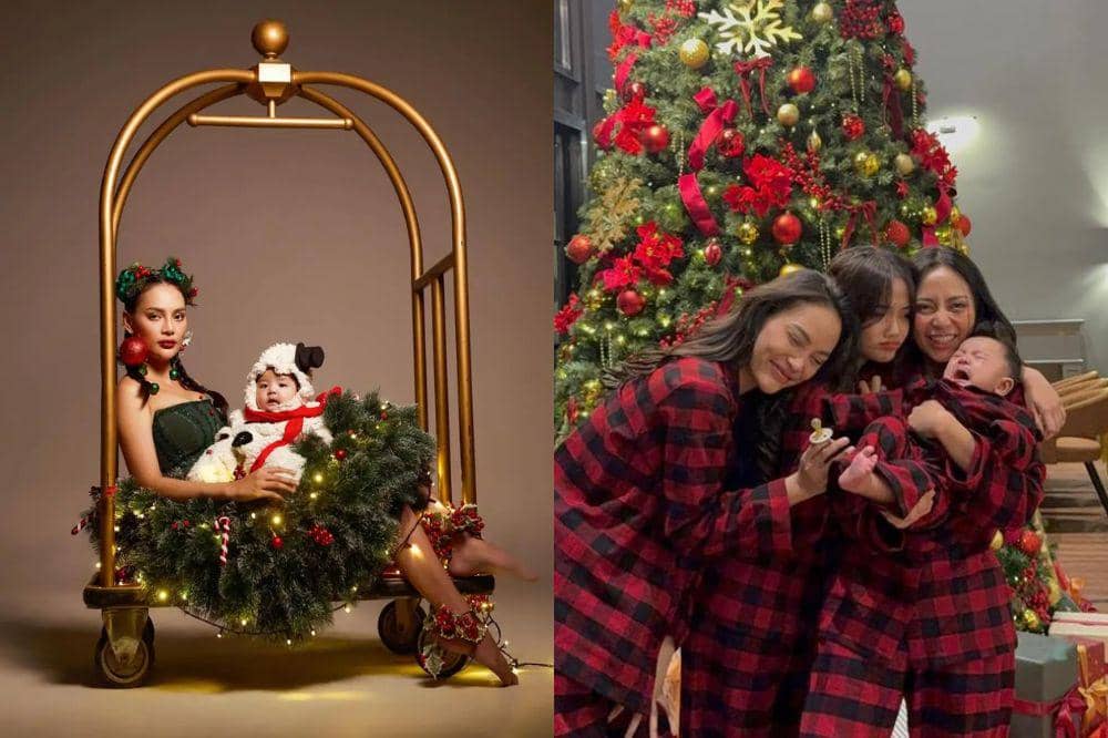 gaya artis rayakan natal 2025