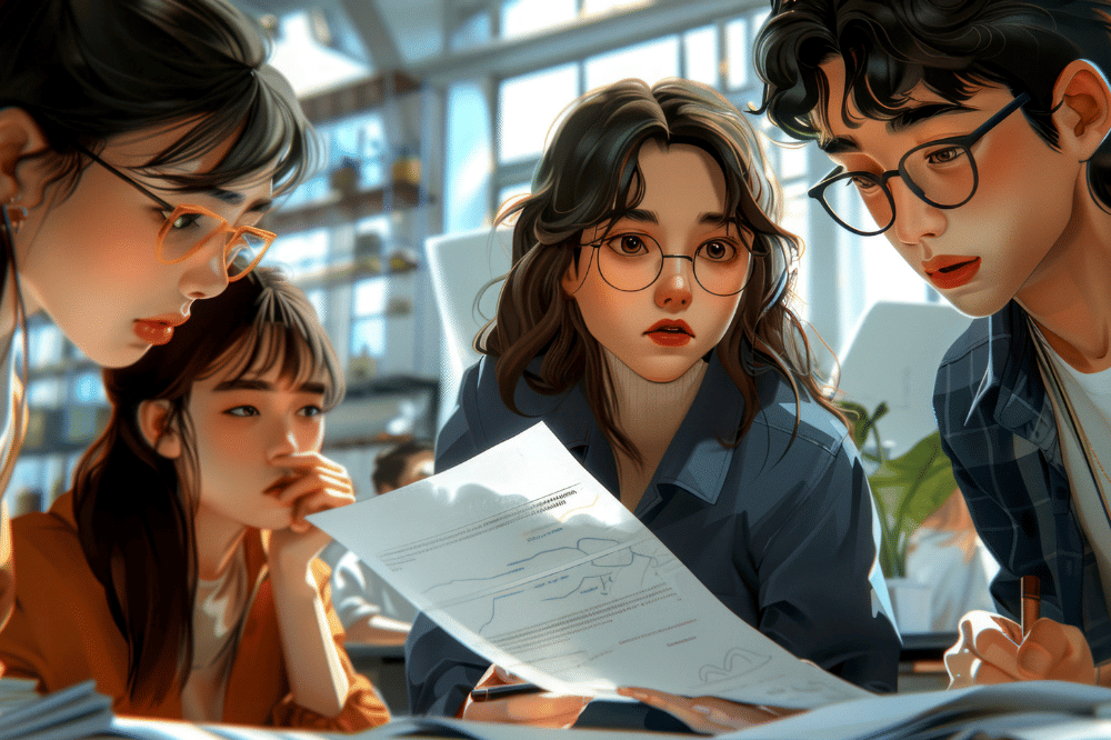 sekelompok anak bekerja sama