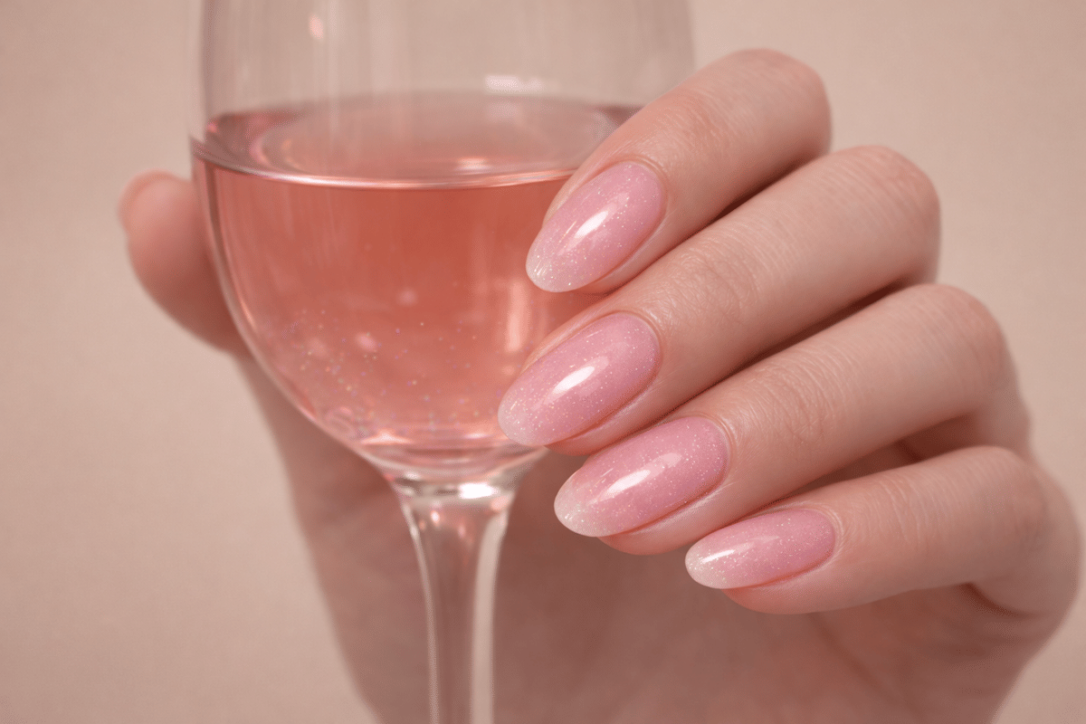 Tangan anggun dengan gelas rosé.png