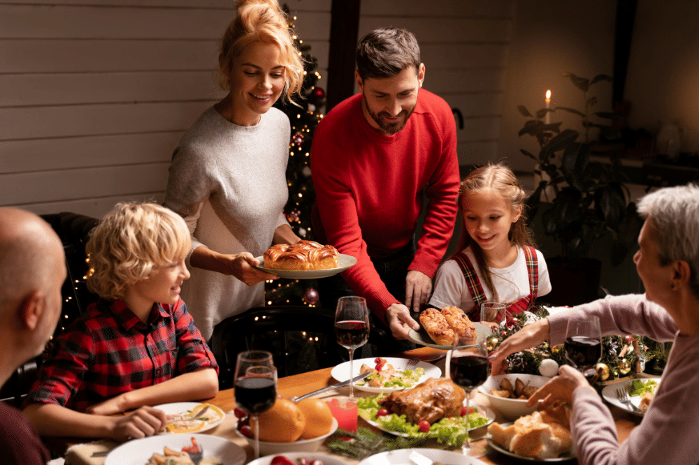 Makan malam bersama keluarga