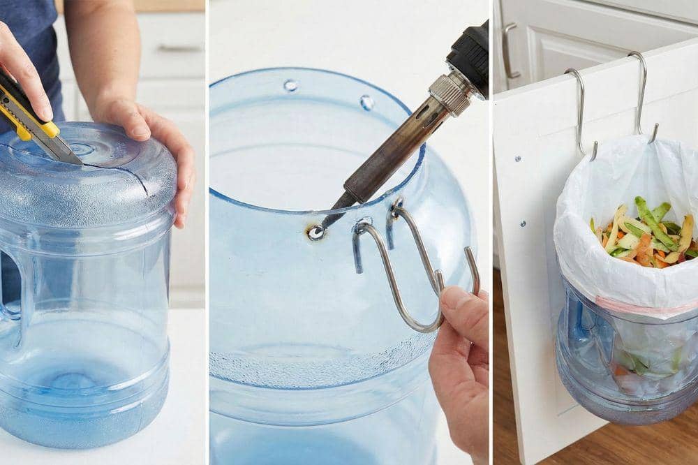 7 DIY Galon Bekas Air Mineral untuk Tempat Sampah 4