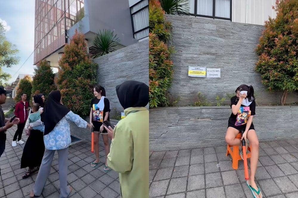 Rumahnya Menjadi Tempat COD, Bella Bonita Mendadak Jadi Tukang Parkir