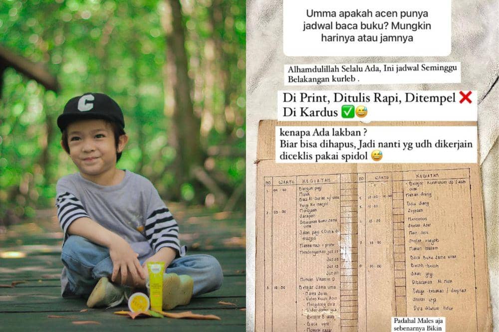 Jadwal kegiatan Acen