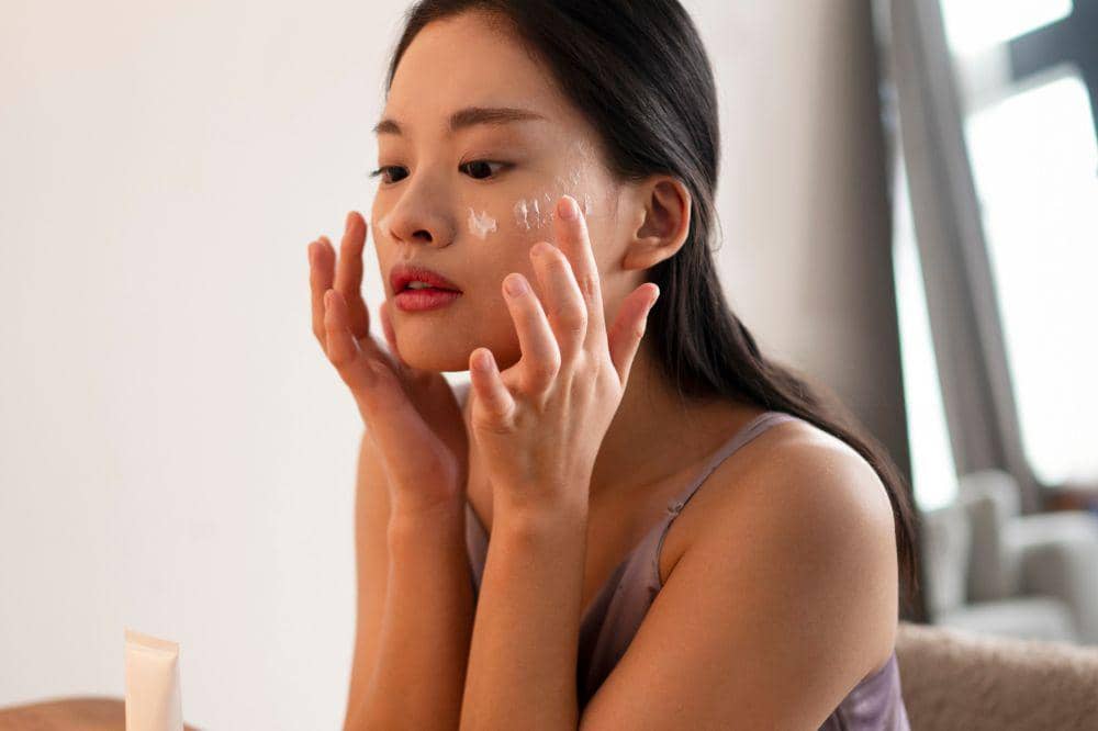 Medium shot woman practicing selfcare