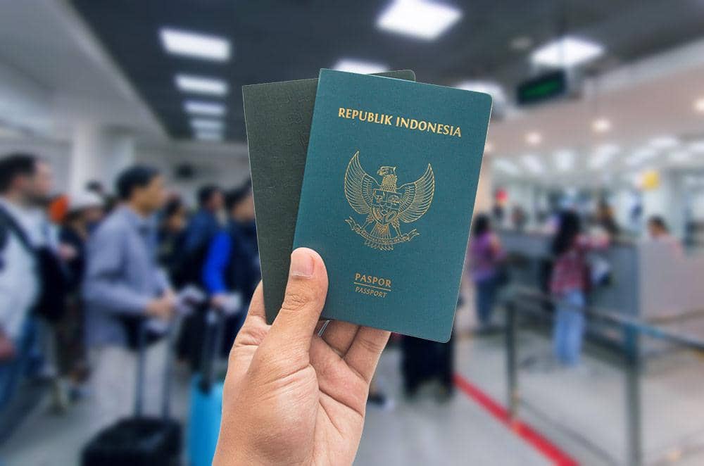 ilustrasi paspor Indonesia