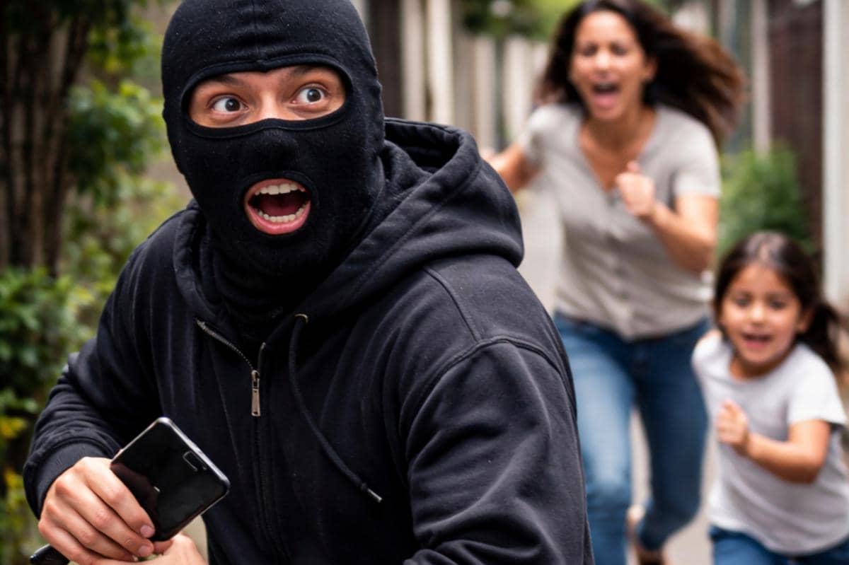 Ilustrasi maling dikejar anak dan orangtua