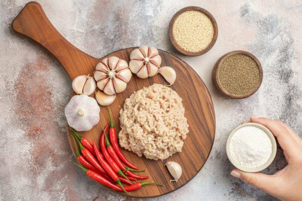 Bahan-bahan untuk membuat Cilok Ayam Tahu