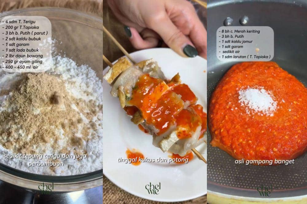 Bahan-bahan untuk membuat Cilok Ayam Tahu