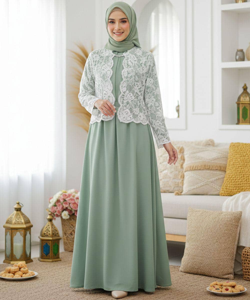 Inspirasi model baju lebaran 2026 rompi lepas