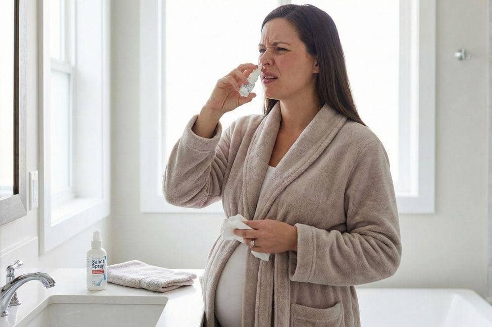 Cara mengatasi hidung tersumbat saat Hamil Tua 1