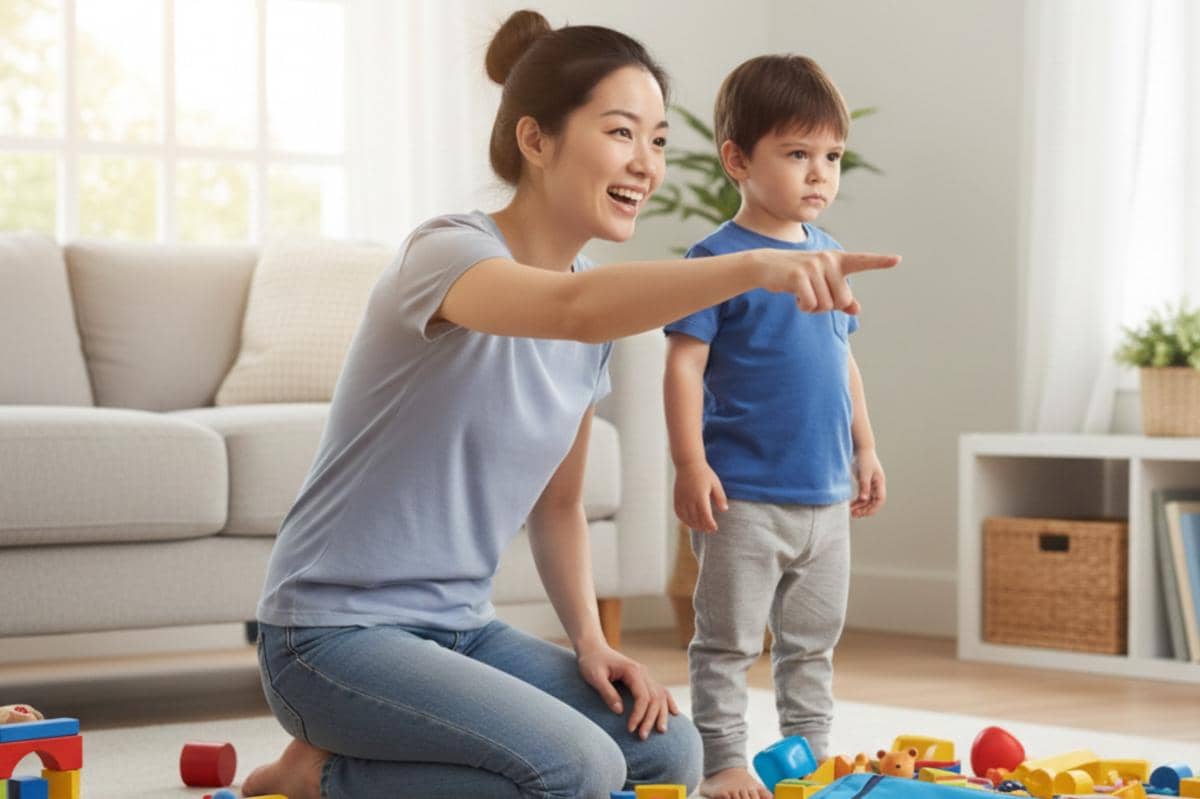 mengalihkan anak yang sedang berteriak