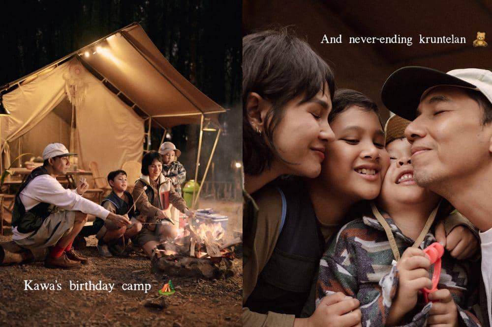 Kebersamaan keluarga Andien