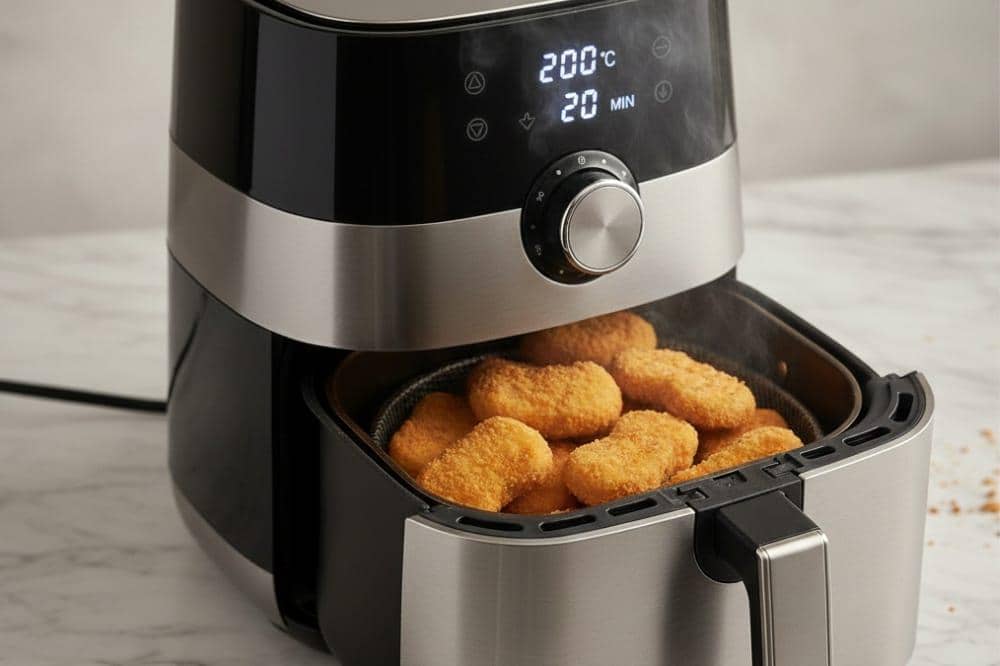 Nugget ayam dalam air fryer
