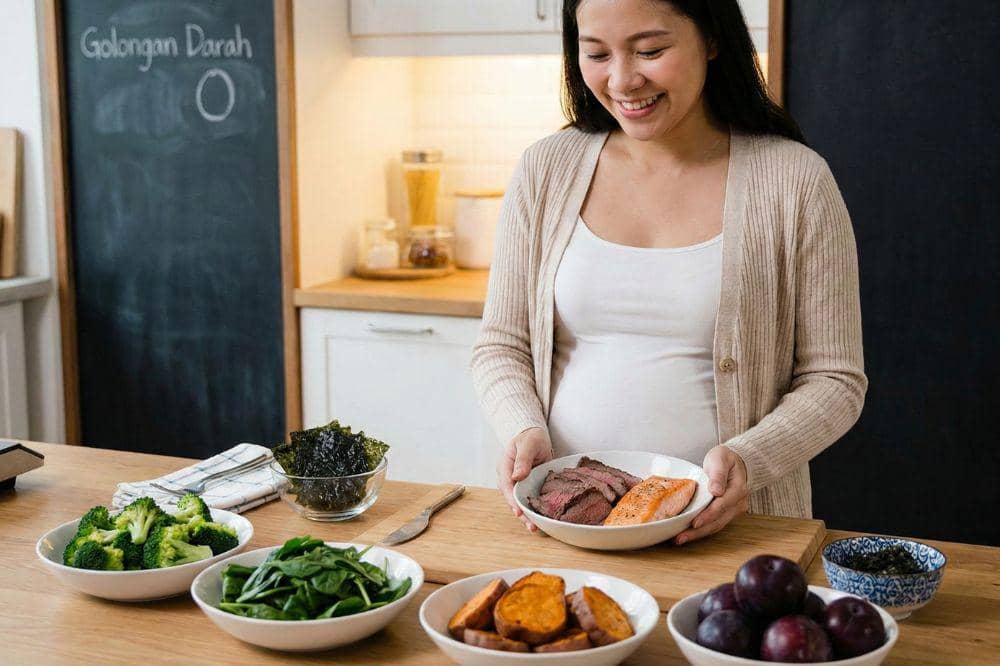 7 Makanan Sehat Golongan Darah O untuk Ibu Hamil COVER