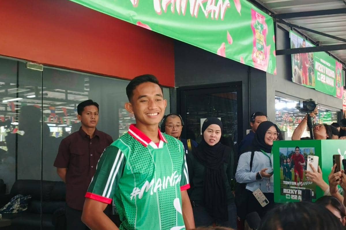 Rizky Ridho dalam wawancara bersama wartawan