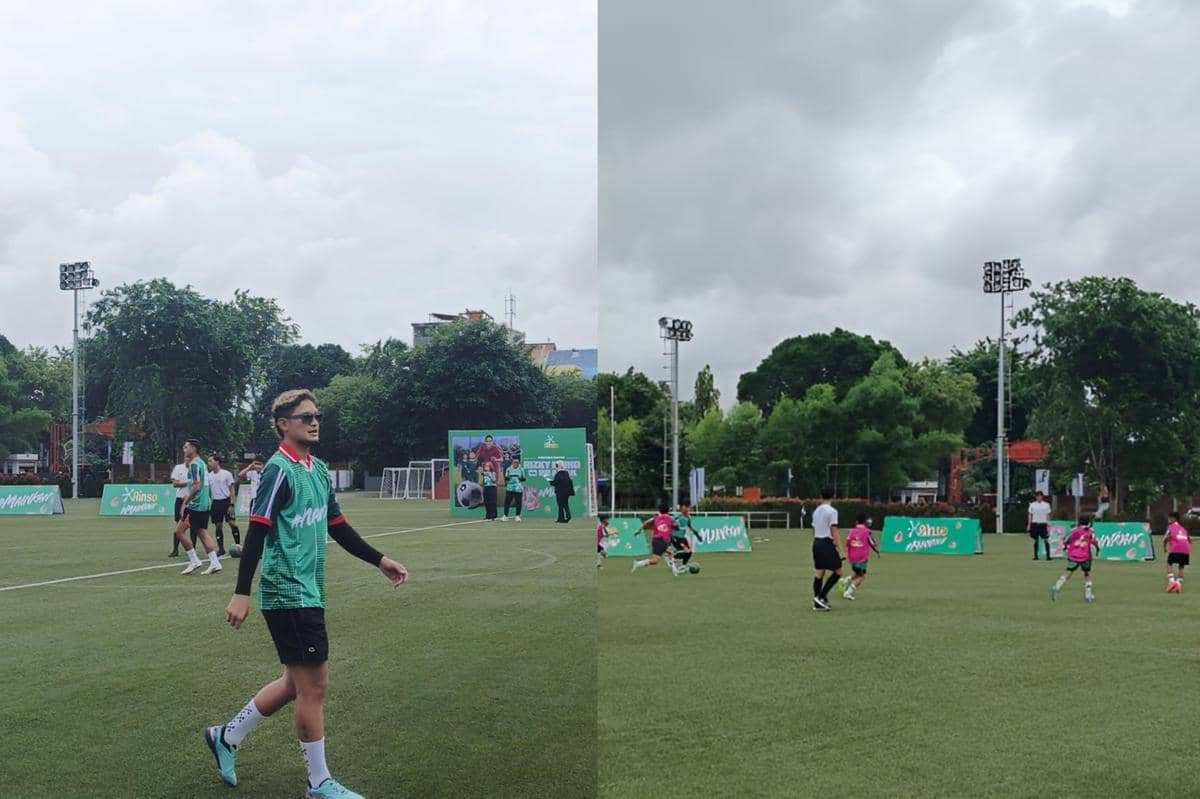 Syamsir Alam bermain bola