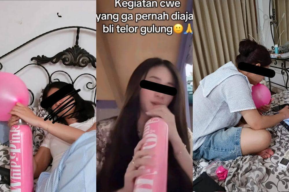 remaja menyalahgunakan gas tawa