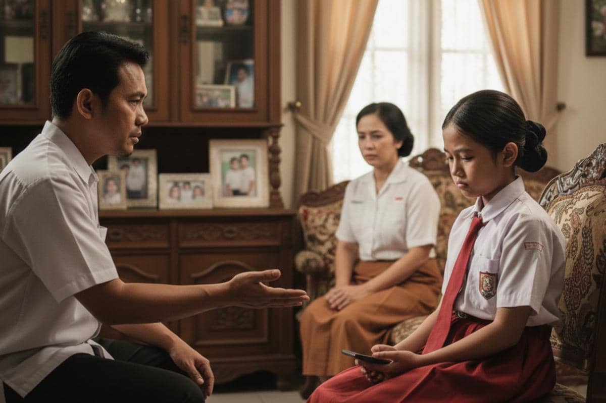 ayah menasehati anak