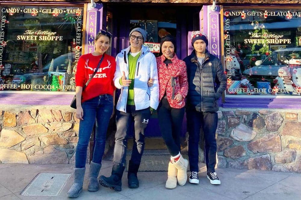 yosi project pop dengan istri dan anak 