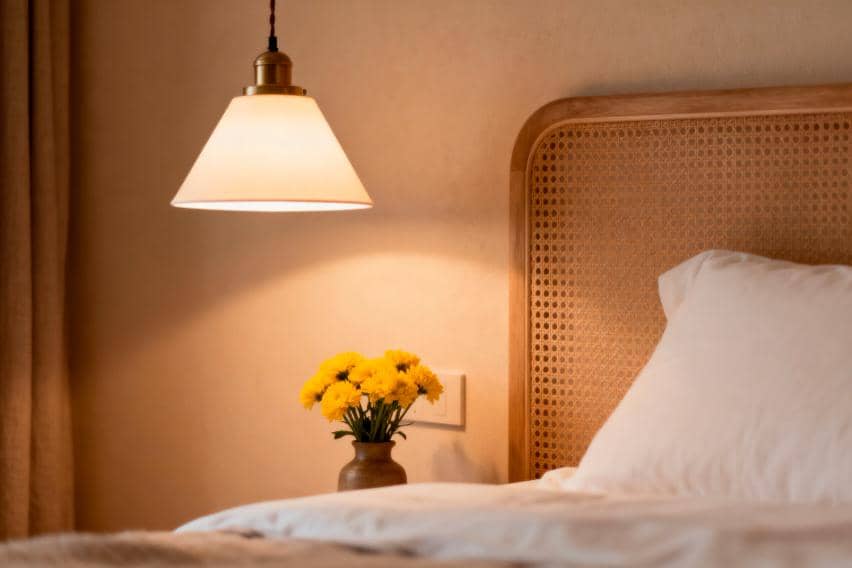 Ilustrasi lampu tidur 