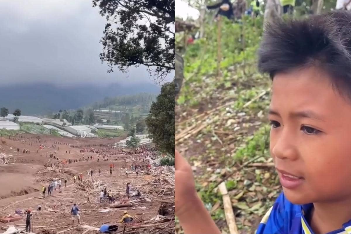 gambar daffa korban longsor Cisarua