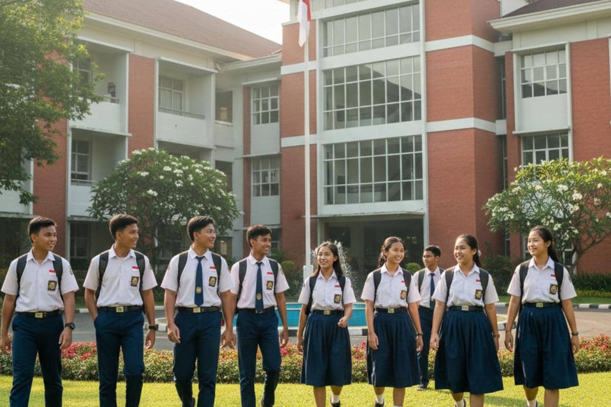 ilustrasi sekolah menengah pertama