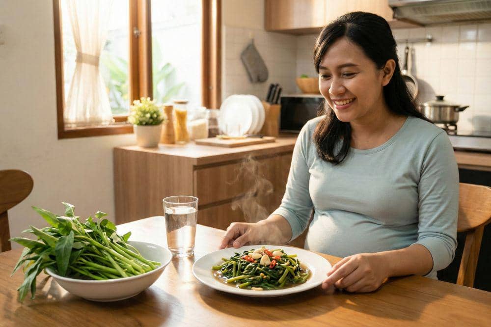 7 Kandungan Kangkung untuk Ibu Hamil COVER